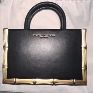 Brandon Blackwood Black Mini Bamboo Tote